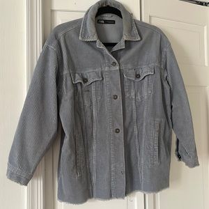 Zara Corduroy Boxy Overshirt